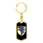 93rd Mechanized Brigade (Ukraine) v3 - Luxury Dog Tag Keychain