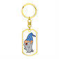 Wizard 02 - Luxury Dog Tag Keychain