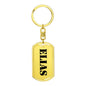 Elias - Luxury Dog Tag Keychain