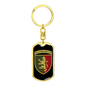 24th Mechanized Brigade (Ukraine) v3 - Luxury Dog Tag Keychain