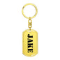 Jake - Luxury Dog Tag Keychain