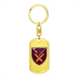 148th Self-Propelled Howitzer Battalion (Ukraine) - Luxury Dog Tag Keychain
