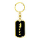 Mama Lioness With 3 Cubs v2 - Luxury Dog Tag Keychain