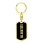 Elizabeth v02 - Luxury Dog Tag Keychain