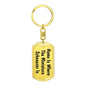 Miniature Schnauzer's Home - Luxury Dog Tag Keychain