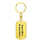 Great Dane's Home - Luxury Dog Tag Keychain