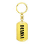 Deanna v01 - Luxury Dog Tag Keychain