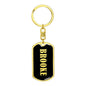 Brooke v02 - Luxury Dog Tag Keychain
