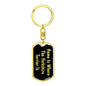 Yorkshire Terrier's Home v2 - Luxury Dog Tag Keychain
