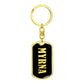 Myrna v02 - Luxury Dog Tag Keychain