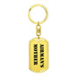 Airman's Mother - Luxury Dog Tag Keychain