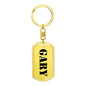 Gary - Luxury Dog Tag Keychain