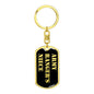Army Ranger's Niece v2 - Luxury Dog Tag Keychain
