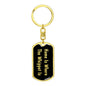 Whippet's Home v2 - Luxury Dog Tag Keychain