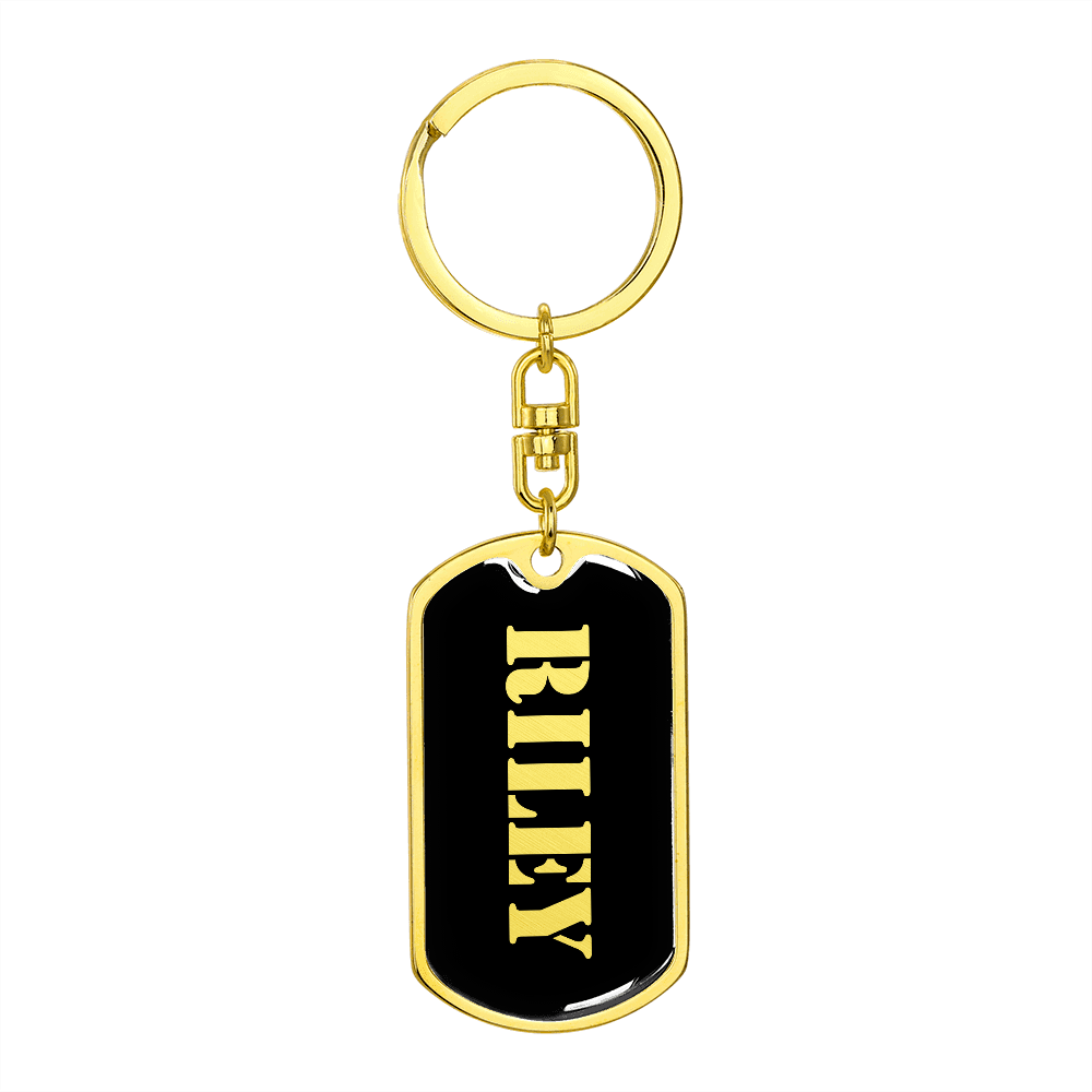 Riley v2 - Luxury Dog Tag Keychain