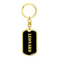 Leonard v3 - Luxury Dog Tag Keychain