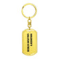 Soldier's Grandfather - Luxury Dog Tag Keychain