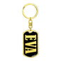 Eva v02 - Luxury Dog Tag Keychain