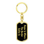 Border Collie's Home v2 - Luxury Dog Tag Keychain
