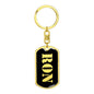 Ron v3 - Luxury Dog Tag Keychain