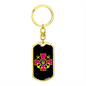 Ukrainian Naval Forces - Luxury Dog Tag Keychain