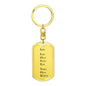 I Love You v2 - Luxury Dog Tag Keychain
