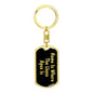 Lhasa Apso's Home v2 - Luxury Dog Tag Keychain