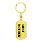 Army Mother - Luxury Dog Tag Keychain
