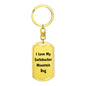 Love My Entlebucher Mountain Dog v4 - Luxury Dog Tag Keychain