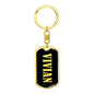 Vivian v02 - Luxury Dog Tag Keychain