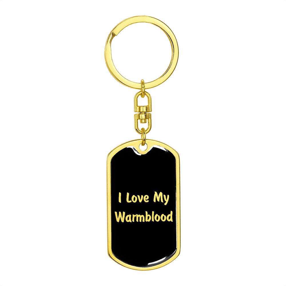 Love My Warmblood v2 - Luxury Dog Tag Keychain