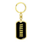 Valerie v02 - Luxury Dog Tag Keychain