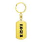 Roger - Luxury Dog Tag Keychain