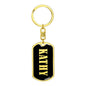 Kathy v02 - Luxury Dog Tag Keychain