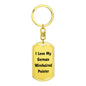 Love My German Wirehaired Pointer v4 - Luxury Dog Tag Keychain