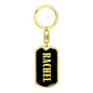 Rachel v02 - Luxury Dog Tag Keychain