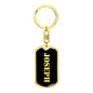 Joseph v3 - Luxury Dog Tag Keychain