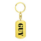Guy - Luxury Dog Tag Keychain