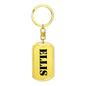 Ellis - Luxury Dog Tag Keychain