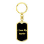 Love My Harrier v5 - Luxury Dog Tag Keychain