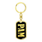 Pam v02 - Luxury Dog Tag Keychain