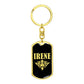 Irene v02a - Luxury Dog Tag Keychain