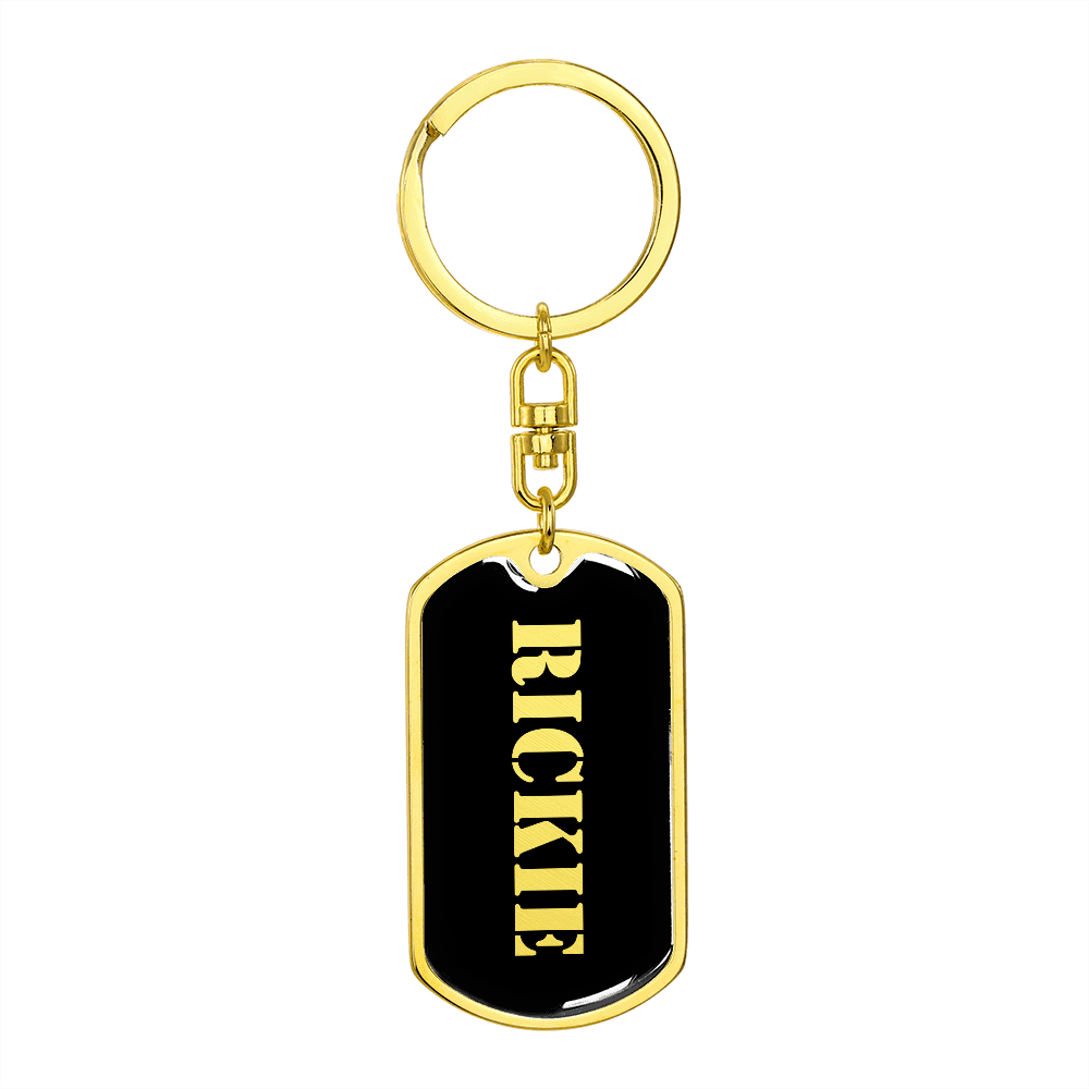 Rickie v2 - Luxury Dog Tag Keychain