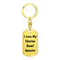 Love My Siberian Dwarf Hamster - Luxury Dog Tag Keychain