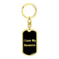 Love My Havanese v5 - Luxury Dog Tag Keychain
