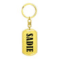 Sadie v01 - Luxury Dog Tag Keychain
