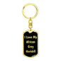 Love My African Grey Hornbill v2 - Luxury Dog Tag Keychain