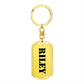 Riley - Luxury Dog Tag Keychain