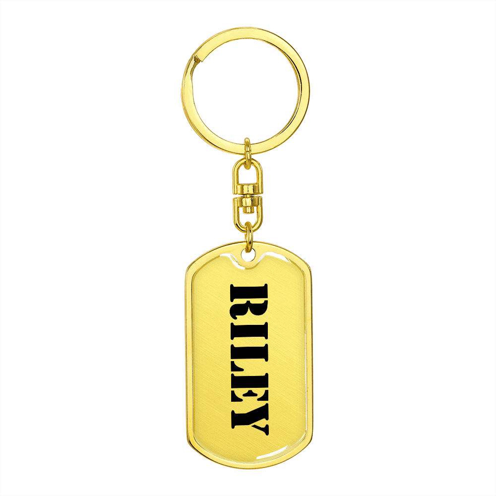 Riley - Luxury Dog Tag Keychain