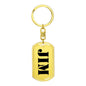 Jim - Luxury Dog Tag Keychain